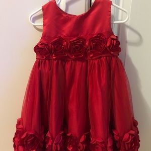 Deep Red Rose dress